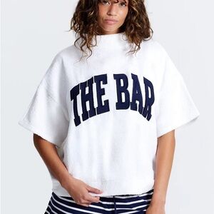 The__Bar Limited Edition Terry Cloth Short Sleeve Sweatshirt